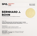 Bernhard Bohn: Best Student Paper Award at SPIE Photonics West